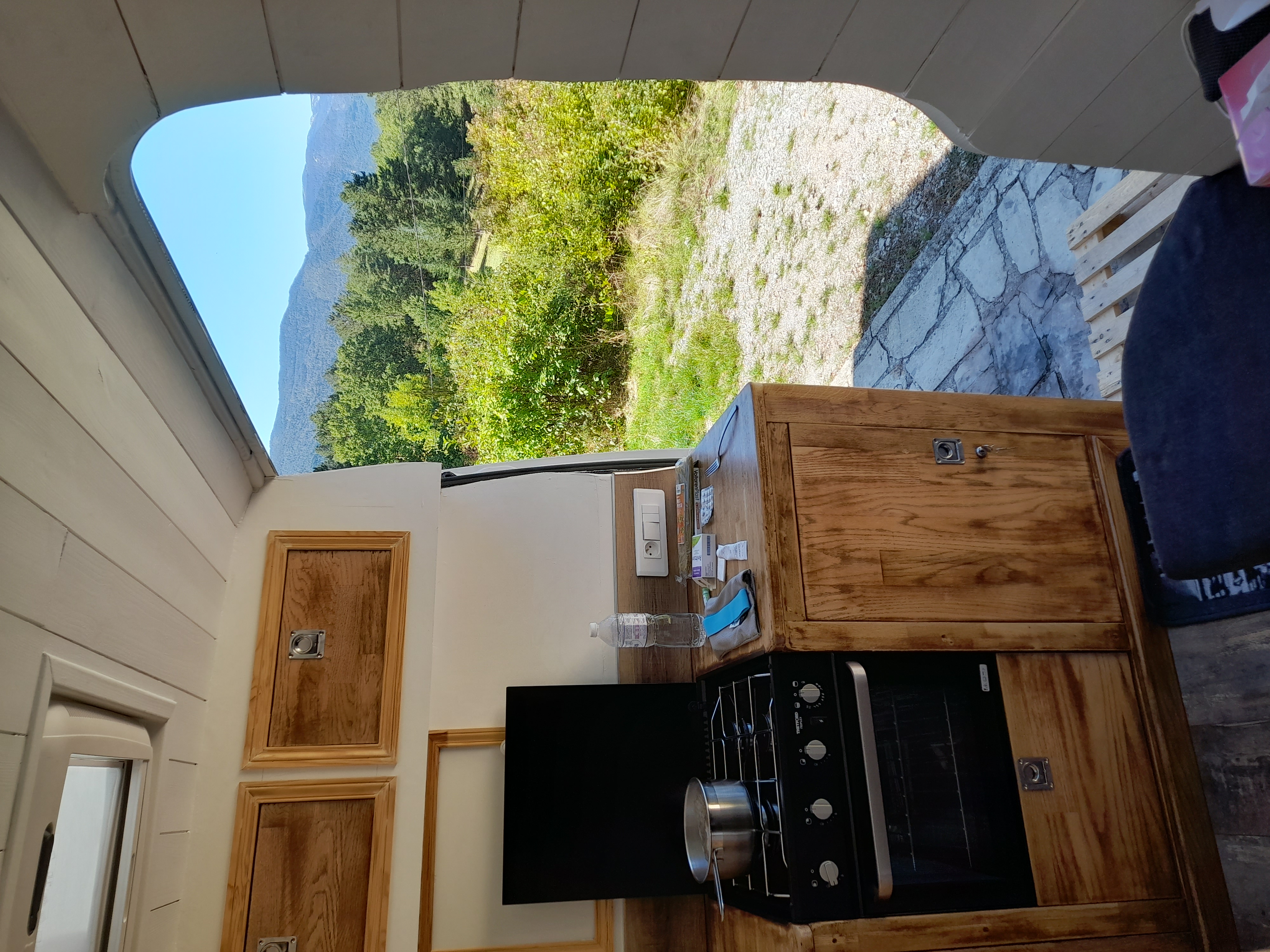 Aménagement van intérieur bois